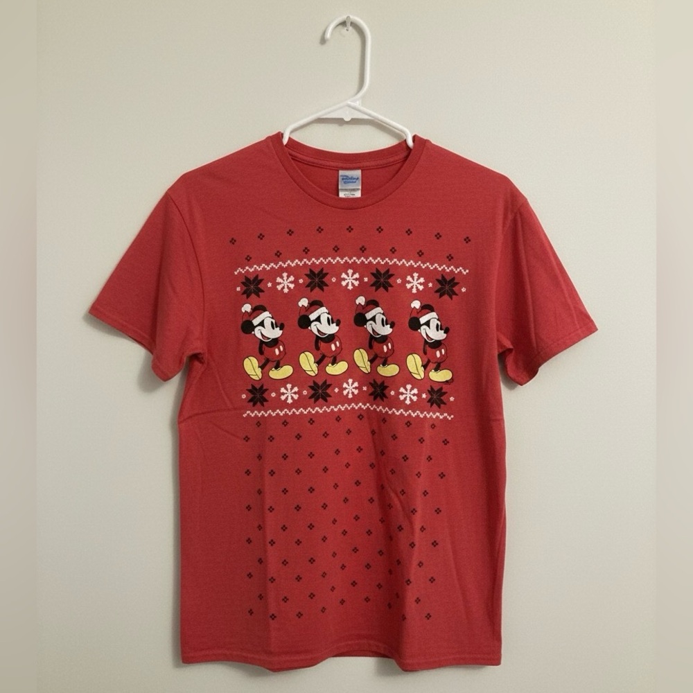 Vintage Mickey Mouse Holiday Tee | Size Large - Picture 1 of 4